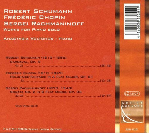 Anastasia Voltchok - Schumann, Chopin, Rachmaninov: Works for Piano Solo (2011)