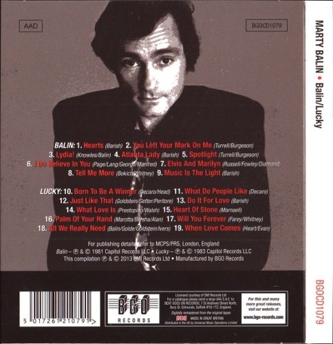 Marty Balin - Balin / Lucky (Reissue) (1981-83/2013)