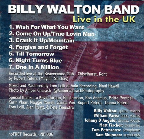 Billy Walton Band - Live In The UK (2015)