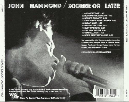 John Hammond - Sooner Or Later (Reissue) (1968/2002)