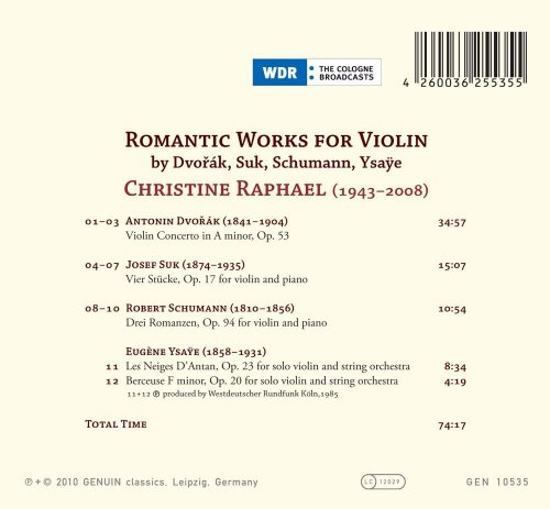 Christine Raphael - Romantic Works for Violin (2011)