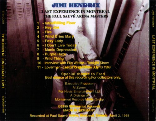 Jimi Hendrix - Last Experience In Montreal (1999)