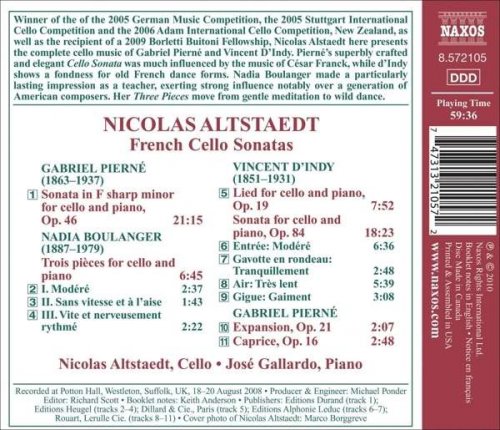 Nicolas Altstaedt - Altstaedt, Nicolas - French Cello Sonatas (2010)