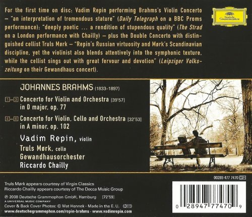 Vadim Repin, Truls Mörk, Gewandhausorchester Leipzig, Riccardo Chailly - Brahms: Violin Concerto, Double Concerto (2009)