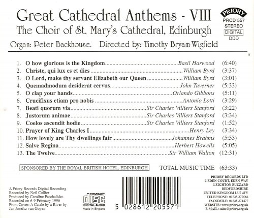 Choir of St. Mary's Cathedral, Edinburgh - Great Cathedral Anthems, Vol. 8 (2020)
