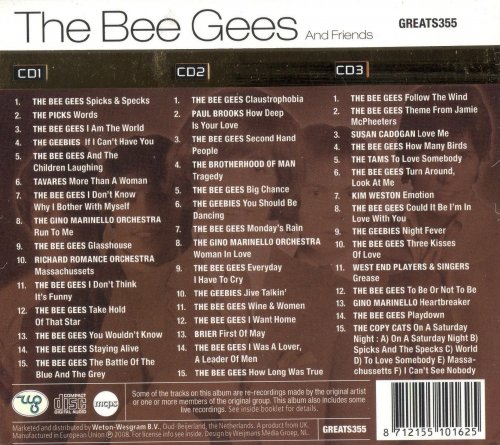 The Bee Gees - The Bee Gees And Friends (3 CD Box) (2007)