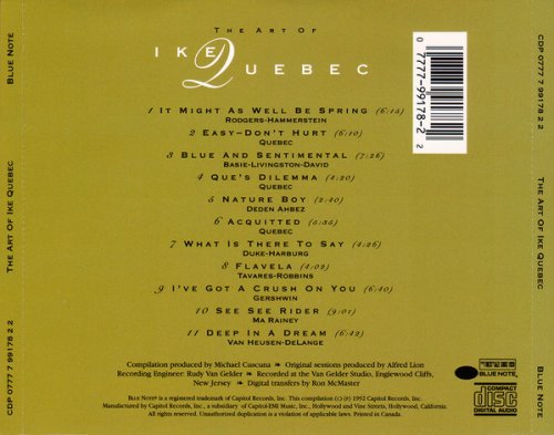 Ike Quebec - The Art Of Ike Quebec (1992) FLAC