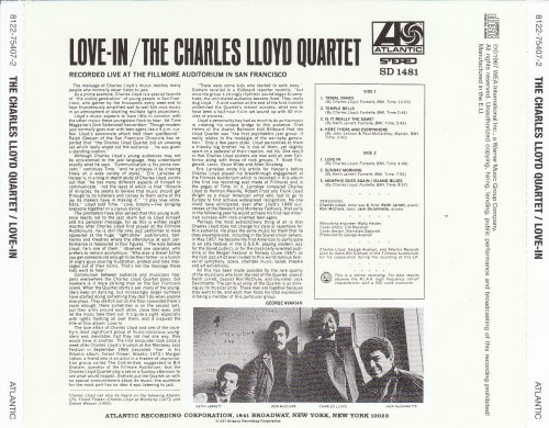 The Charles Lloyd Quartet - Love-In (1967) [2012 Japan 24-bit Remaster] CD-Rip