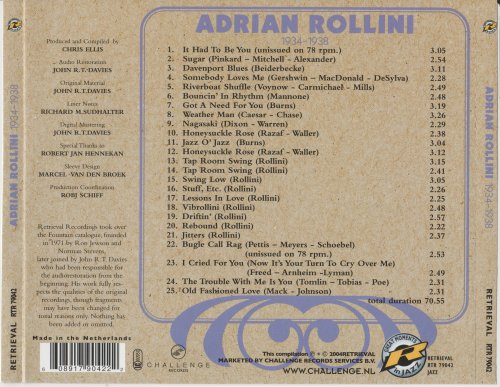 Adrian Rollini - 1934-1938 (2004)