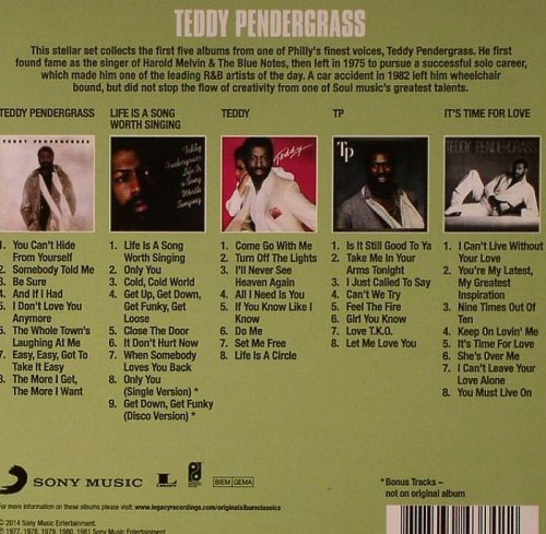 Teddy Pendergrass - Original Album Classics (5 CD Box Set) (2014)