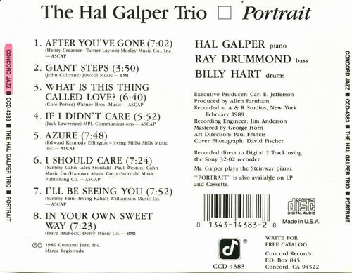 Hal Galper Trio - Portrait (1989)