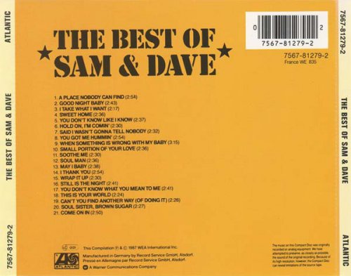 Sam & Dave - The Best Of Sam & Dave (1987)