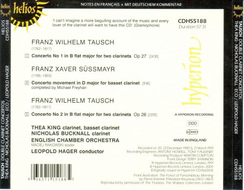 Thea King, Nicholas Bucknall - Tausch, Süssmayr: Clarinet Concertos (2004)