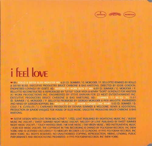 Donna Summer - I Feel Love (CD-Maxi) (1995)