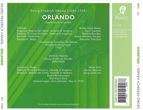 Janet Baker, Arnold Goldsbrough - Handel: Orlando (2006)