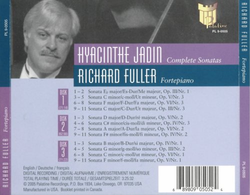 Richard Fuller - Hyacinthe Jadin: Complete Sonatas for Fortepiano (2005)