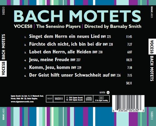 Voces8, The Senesino Players, Barnaby Smith - J.S. Bach: Motets (2010)