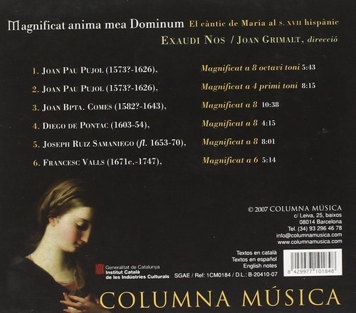 Exaudi Nos, Joan Grimalt - Magnificat Anima Mea Dominum (2008)