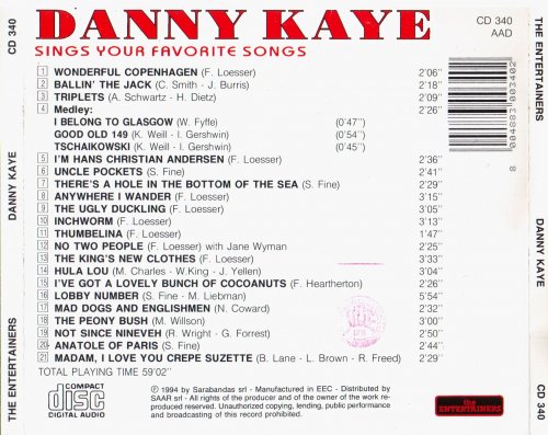 Danny Kaye - Sings Your Favorite Songs (1994)