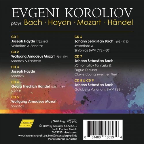 Evgeni Koroliov - Bach, Haydn, Mozart & Handel: Piano Works (2019)