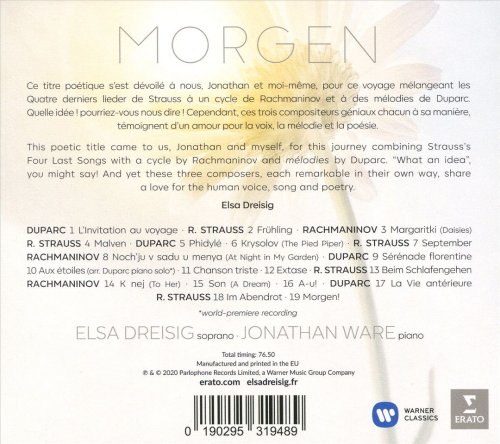 Elsa Dreisig, Jonathan Ware - Morgen (2020) CD-Rip