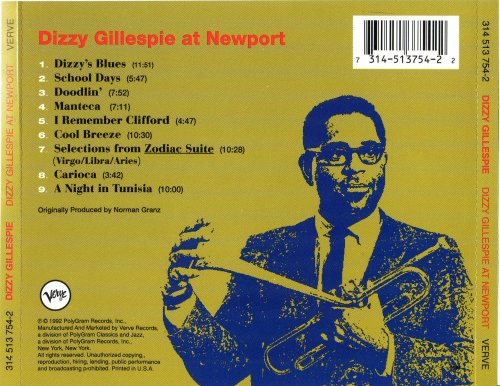 Dizzy Gillespie - Dizzy Gillespie At Newport (1957/1992) CD-Rip