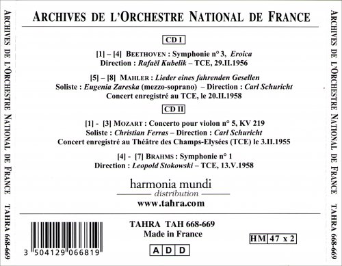 Rafael Kubelik, Carl Schuricht, Leopold Stokowski, l'Orchestre National de France - Archives de l'Orchestre National de France (2009)