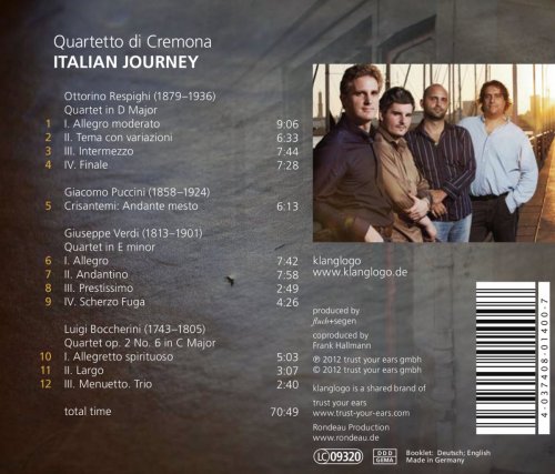 Quartetto di Cremona - Italian Journey (2015)