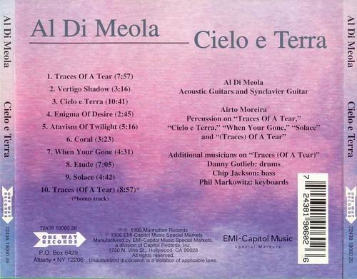 Al Di Meola - Cielo e Terra (1985) CD Rip