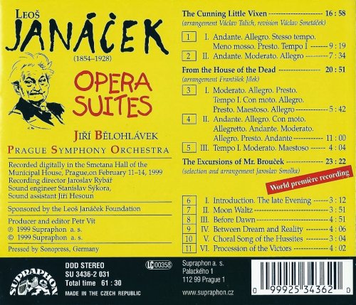 Prague Symphony Orchestra, Jiří Bělohlávek - Janáček: Opera Suites (1999)