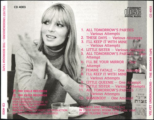 Lou Reed & Nico (The Velvet Underground) - The Bedroom Tape (1968)