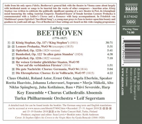 Turku Philharmonic Orchestra & Leif Segerstam - Beethoven: König Stephan & Other Choral Works (2020) CD-Rip