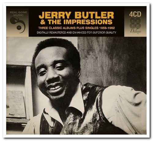 Jerry Butler - Three Classic Albums Plus Singles 1958-1962 [4CD Remastered Deluxe Edition Box Set] (2017)