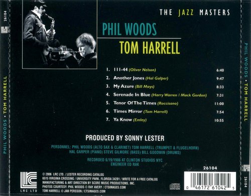 Tom Harrell, Phil Woods The Jazz Masters (1986) FLAC