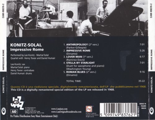 Konitz & Solal - Impressive Rome (2000)