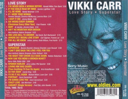Vikki Carr - Love Story / Superstar (1971) [2003] CD-Rip