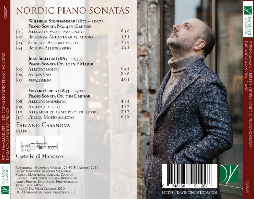 Fabiano Casanova - Stenhammar, Sibelius, Grieg: Nordic Piano Sonatas (2020)