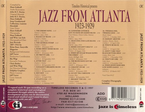 VA - Jazz From Atlanta 1923-1929 (1997)