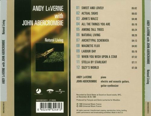 Andy LaVerne with John Abercrombie - Natural Living (2005) CD Rip