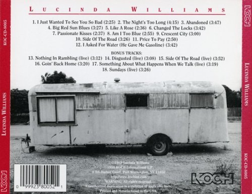 Lucinda Williams - Lucinda Williams (Reissue, Remastered) (1988/1998)
