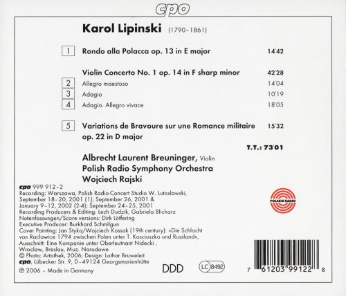 Laurent Albrecht Breuninger - Lipiński: Violin Concerto No. 1 (2006)