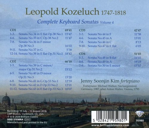 Jenny Soonjin Kim - Kozeluch: Complete Keyboard Sonatas Vol. 4 (2020)