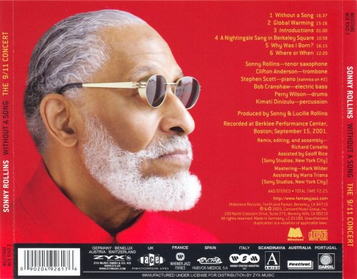 Sonny Rollins - Without a Song: The 9/11 Concert (2005) CD Rip