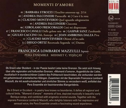 Francesca Lombardi Mazzulli, Pera Ensemble, Mehmet Cemal Yeşilçay - Momenti D'amore (2015) [Hi-Res]