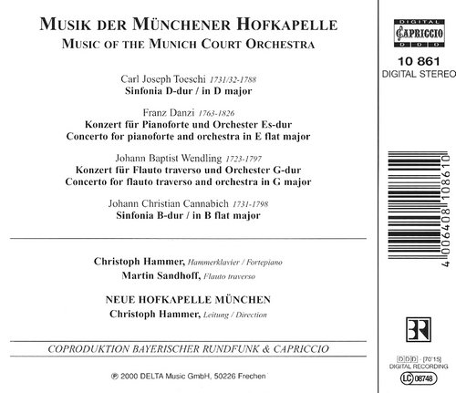 Martin Sandhoff, Neue Hofkapelle München, Christoph Hammer - Music Of The Munich Court Orchestra (2000)