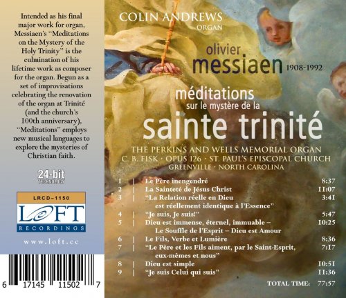 Colin Andrews - Messaien: Méditations sur le mystère de la Sainte Trinité (2016) [Hi-Res]