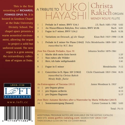 Christa Rakich - A Tribute to Yuko Hayashi (2020) [Hi-Res]