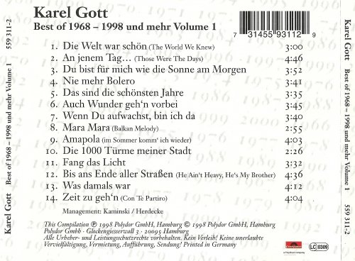 Karel Gott - Best of 1968-1998 (1998) CD-Rip