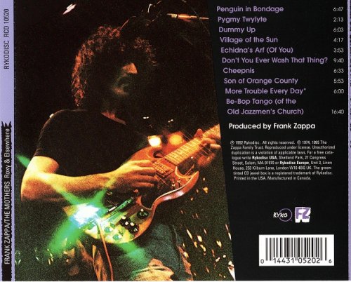 Frank Zappa & The Mothers - Roxy & Elsewhere (1974) [1995] CD-Rip