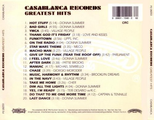 VA - Casablanca Records Greatest Hits (1996)